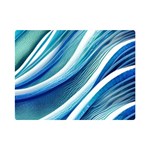 Blue Ocean Waves One Side Premium Plush Fleece Blanket (Mini) 35 x27  Blanket Front