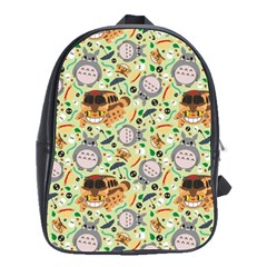 My Neighbor Totoro Pattern School Bag (large) by Jancukart