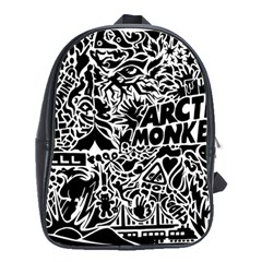 Arctic Monkeys School Bag (large) by Jancukart