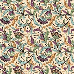 Wallpaper Floral Pattern Floral Wallpaper Background Play Mat (rectangle) by Ravend