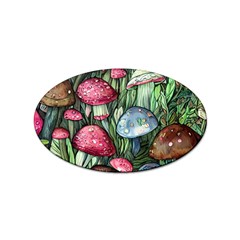 Magicians  Mushrooms Sticker (oval) by GardenOfOphir