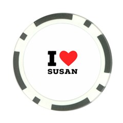 I Love Susan Poker Chip Card Guard (10 Pack) by ilovewhateva