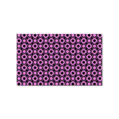 Pink Donuts Pink Filling On Black Sticker (rectangular) by Mazipoodles