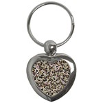 Mystic Geometry Abstract Print Key Chain (Heart) Front