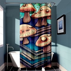 Mushroom Cloud Legerdemain Portobello Warlock Shower Curtain 36  X 72  (stall)  by GardenOfOphir