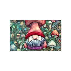 Black Art Mushroom For Incantation And Witchcraft Sticker Rectangular (100 Pack) by GardenOfOphir