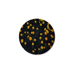 Bloomed Yellow Petaled Flower Plants Golf Ball Marker (4 Pack) by artworkshop