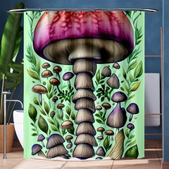 Forest Mushrooms Shower Curtain 60  X 72  (medium)  by GardenOfOphir