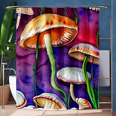 Foraging Mushroom Garden Shower Curtain 60  X 72  (medium)  by GardenOfOphir