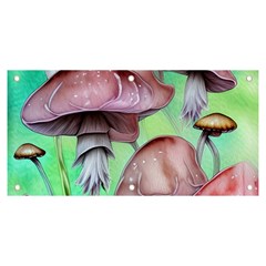 Historical Mushroom Forest Banner And Sign 6  X 3  by GardenOfOphir