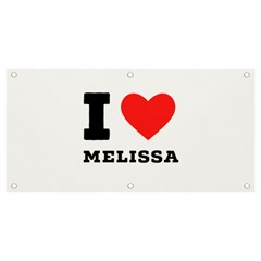 I Love Melissa Banner And Sign 4  X 2  by ilovewhateva