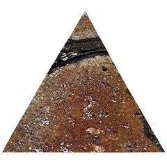 Rustic Charm Abstract Print Wooden Puzzle Triangle by dflcprintsclothing