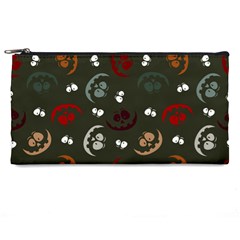 Art Halloween Pattern Creepy Design Digital Papers Pencil Case by Wegoenart