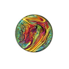 Liquid Art Pattern - Abstract Art Hat Clip Ball Marker by GardenOfOphir