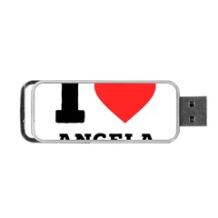 I Love Angela  Portable Usb Flash (one Side) by ilovewhateva