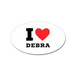 I love debra Sticker (Oval) Front