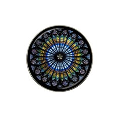 Mandala Floral Rose Window Strasbourg Cathedral France Hat Clip Ball Marker (10 Pack) by Semog4