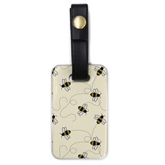 Insects Bees Digital Paper Luggage Tag (one Side) by Semog4