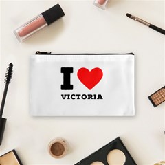 I Love Victoria Cosmetic Bag (small) by ilovewhateva