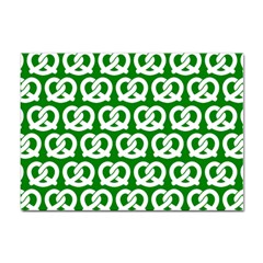 Green Pretzel Illustrations Pattern Sticker A4 (100 Pack) by GardenOfOphir