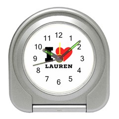 I Love Lauren Travel Alarm Clock by ilovewhateva