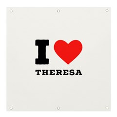 I Love Theresa Banner And Sign 4  X 4  by ilovewhateva