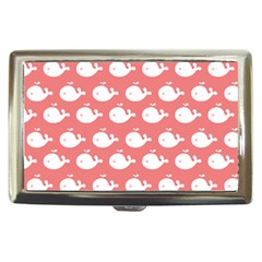 Coral Whales Pattern Cigarette Money Case by GardenOfOphir