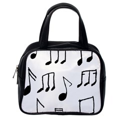 Music Is The Answer Phrase Concept Graphic Classic Handbag (one Side) by dflcprintsclothing