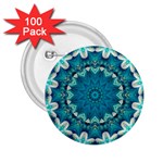 Kaleidoscope Mandala Ornament 2.25  Buttons (100 pack)  Front