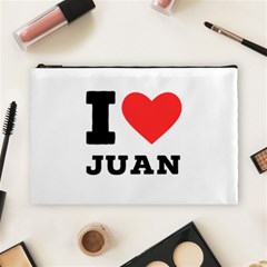 I Love Juan Cosmetic Bag (large) by ilovewhateva