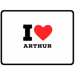 I Love Arthur Two Sides Fleece Blanket (large) by ilovewhateva