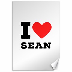 I Love Sean Canvas 12  X 18  by ilovewhateva