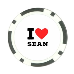 I Love Sean Poker Chip Card Guard (10 Pack) by ilovewhateva