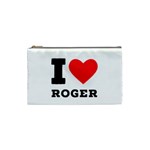 I love roger Cosmetic Bag (Small) Front