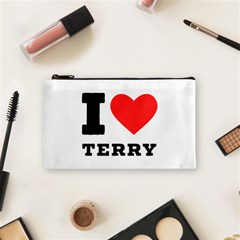 I Love Terry  Cosmetic Bag (small) by ilovewhateva