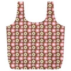 Cute Floral Pattern Full Print Recycle Bag (xl) by GardenOfOphir