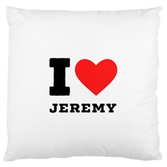 I Love Jeremy  Standard Premium Plush Fleece Cushion Case (one Side) by ilovewhateva