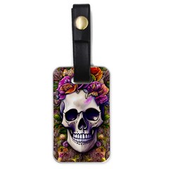 Cute Skulls And Bones Luggage Tag (one Side) by GardenOfOphir