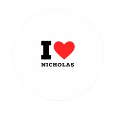 I Love Nicholas Mini Round Pill Box (pack Of 5) by ilovewhateva