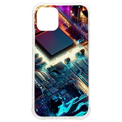 Ai Generated Motherboard City Technology Tech Cpu Iphone 12/12 Pro Tpu Uv Print Case by Jancukart