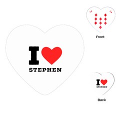 I Love Stephen Playing Cards Single Design (heart) by ilovewhateva