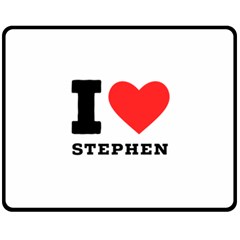 I Love Stephen Fleece Blanket (medium) by ilovewhateva