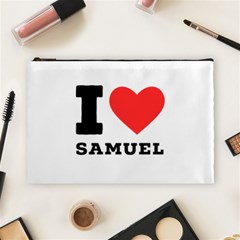 I Love Samuel Cosmetic Bag (large) by ilovewhateva