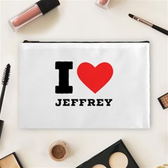 I Love Jeffrey Cosmetic Bag (large) by ilovewhateva