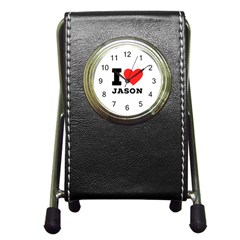 I Love Jason Pen Holder Desk Clock by ilovewhateva