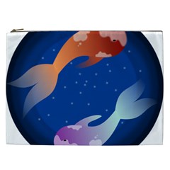 Koi Fish Carp Water Nature Animal Cosmetic Bag (xxl) by Semog4