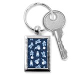 Bear Pattern Patterns Planet Animals Key Chain (Rectangle) Front