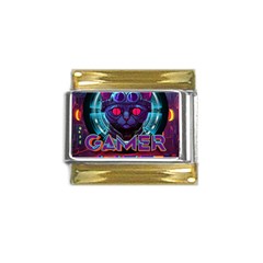 Gamer Life Gold Trim Italian Charm (9mm) by minxprints