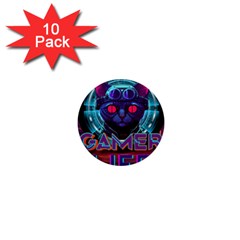 Gamer Life 1  Mini Buttons (10 Pack)  by minxprints