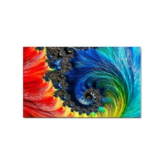 Colorful Digital Art Fractal Design Sticker (rectangular) by Semog4